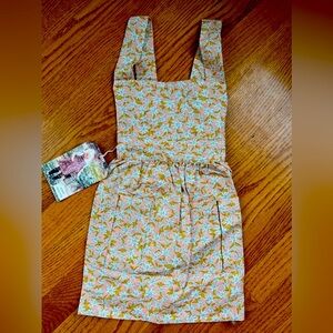 Milkbarn Pinafore Criss Cross Apron Size 12-24M NWT